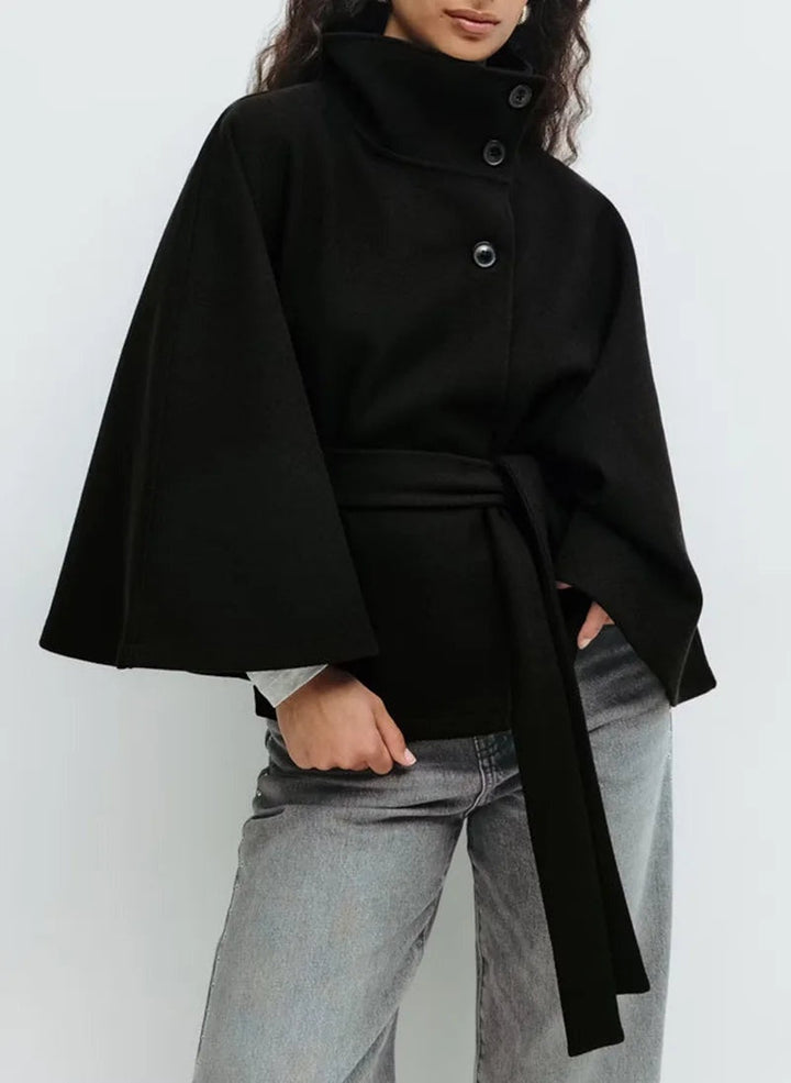 Annabelle | Belted Cape Coat for Women