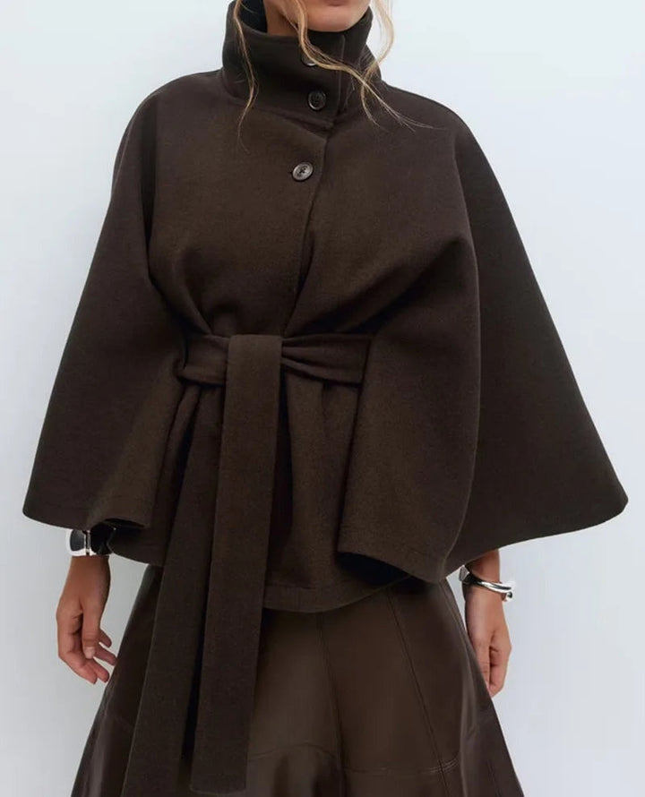 Annabelle | Belted Cape Coat for Women