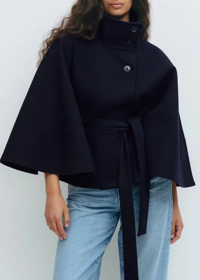 Annabelle | Belted Cape Coat for Women
