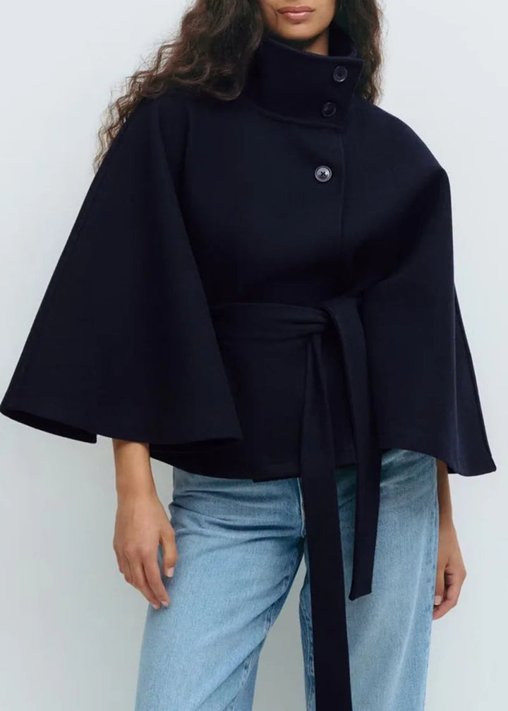 Annabelle | Belted Cape Coat for Women