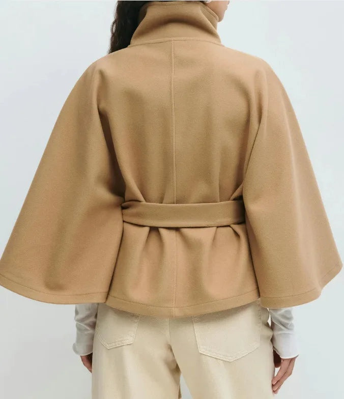 Annabelle | Belted Cape Coat for Women
