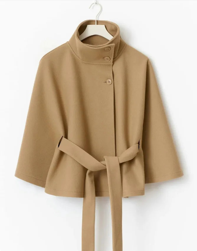 Annabelle | Belted Cape Coat for Women