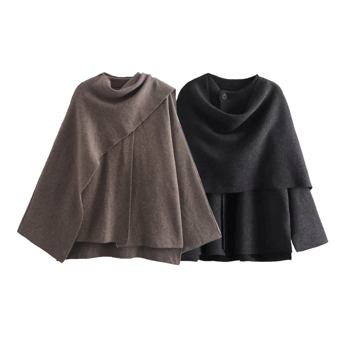Brooke | Elegant Cape Coat for Women