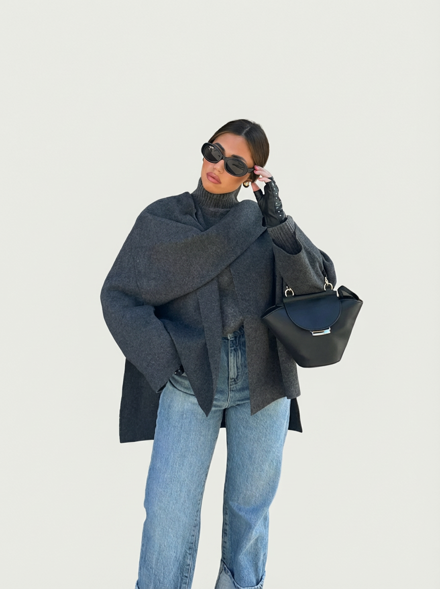 Brooke | Elegant Cape Coat for Women