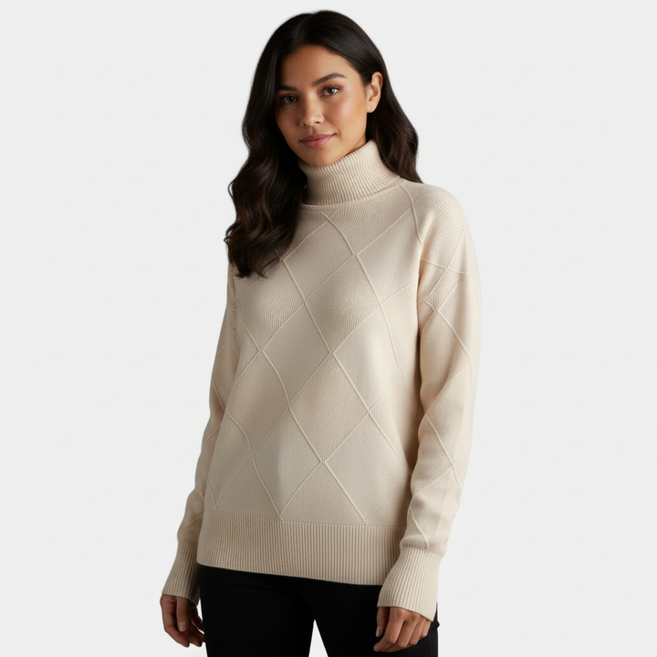 Juliet | Turtleneck Ribbed Sweater for Women