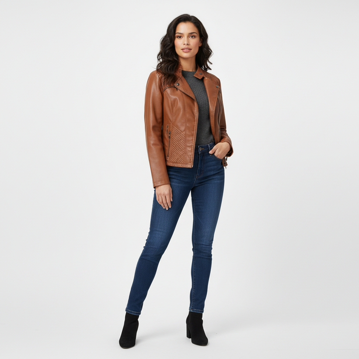 Delilah | Faux Leather Jacket for Women