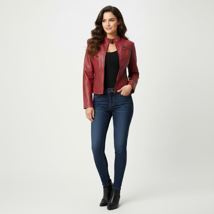 Delilah | Faux Leather Jacket for Women