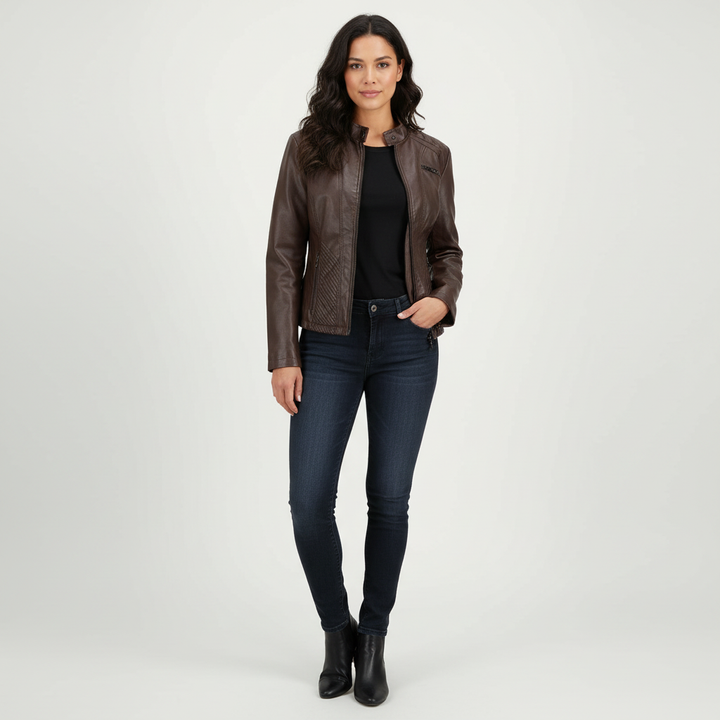 Delilah | Faux Leather Jacket for Women