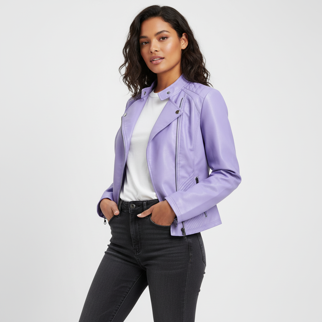 Delilah | Faux Leather Jacket for Women