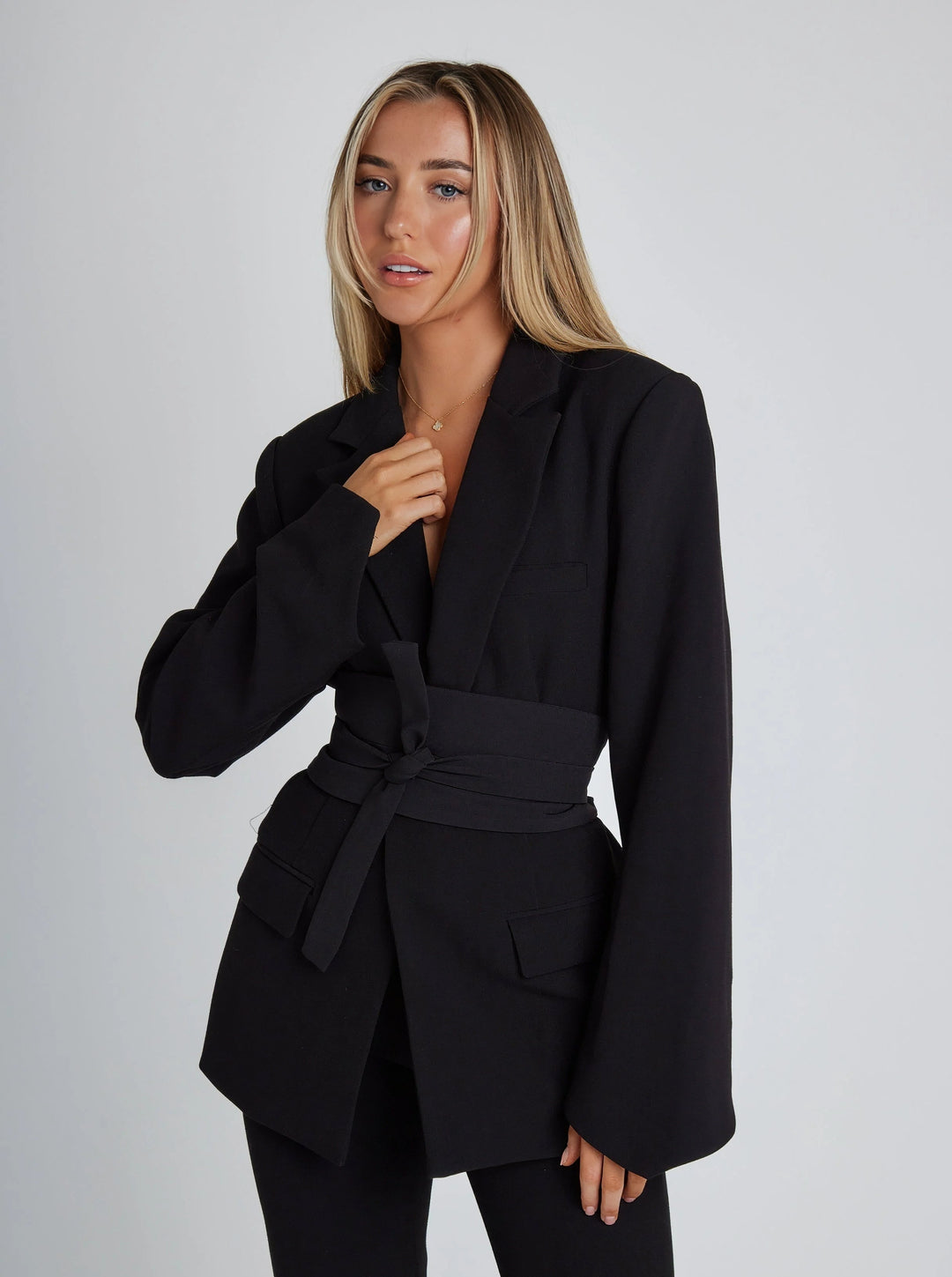 Brianna | Long Belted Blazer for Women