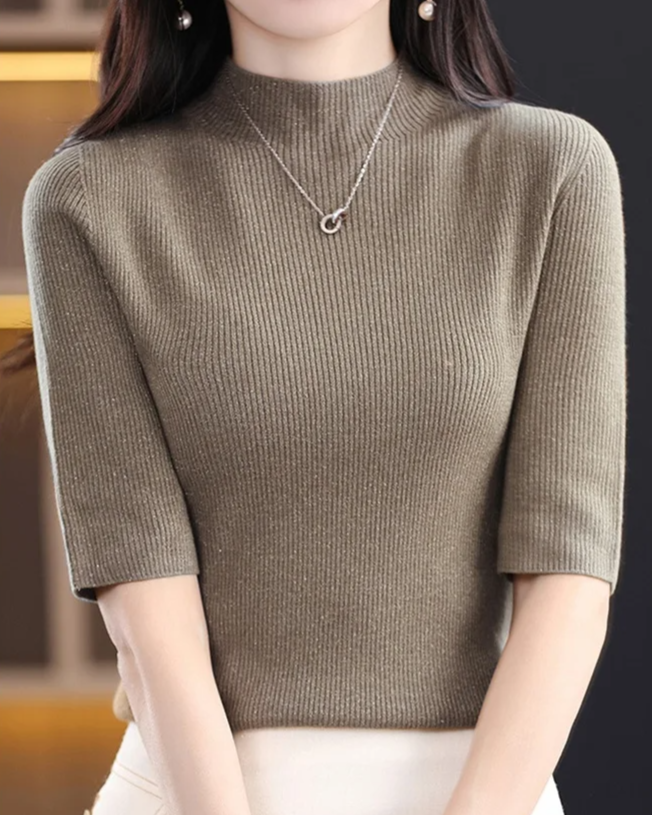 Gemma | Ribbed Knit Top for Women
