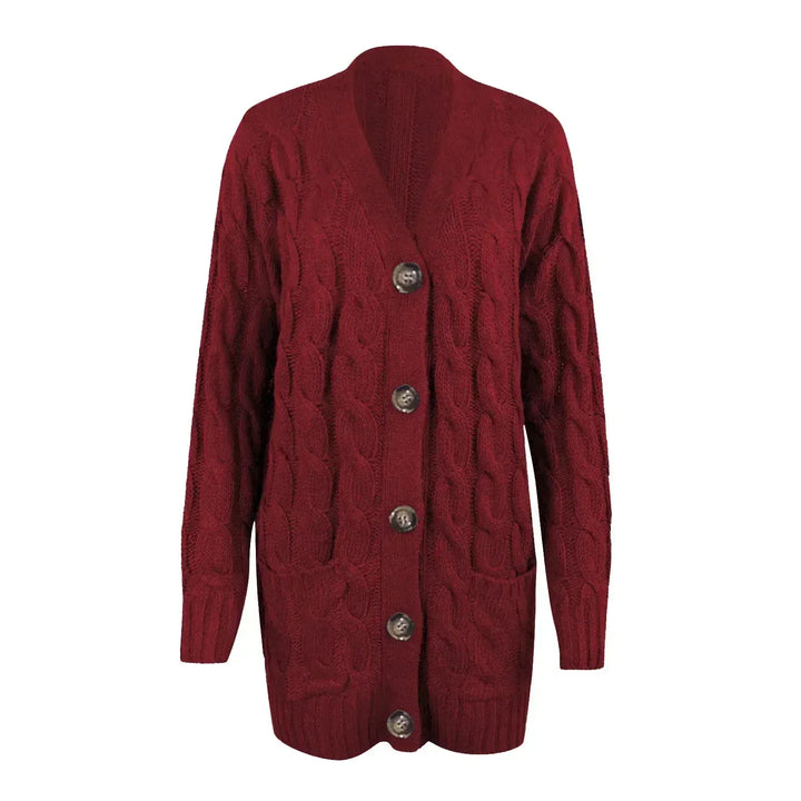 Noelle | Cable Knit Longline Cardigan for Women