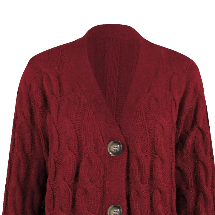 Noelle | Cable Knit Longline Cardigan for Women