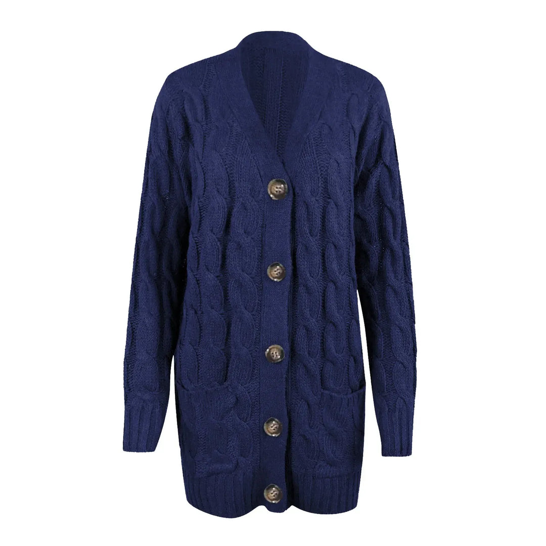 Noelle | Cable Knit Longline Cardigan for Women
