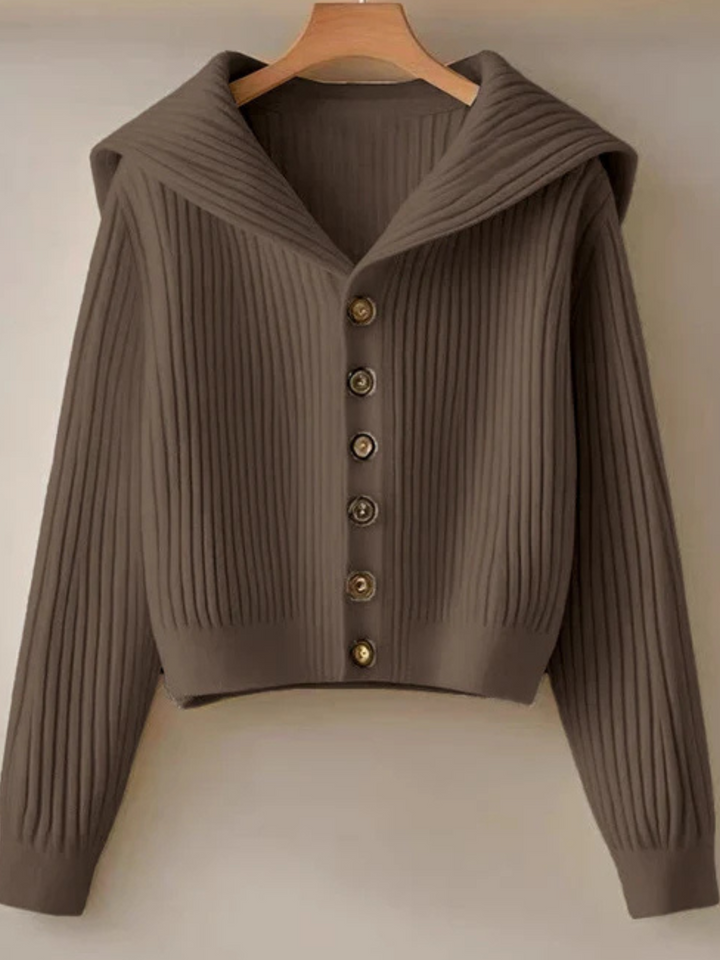 Adriana | Cropped Ribbed Cardigan for Women