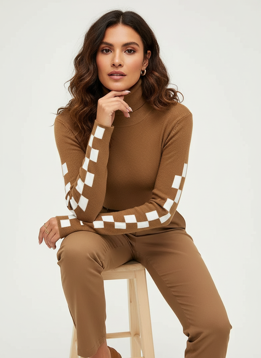 Faith | Graphic Ribbed Sweater for Women