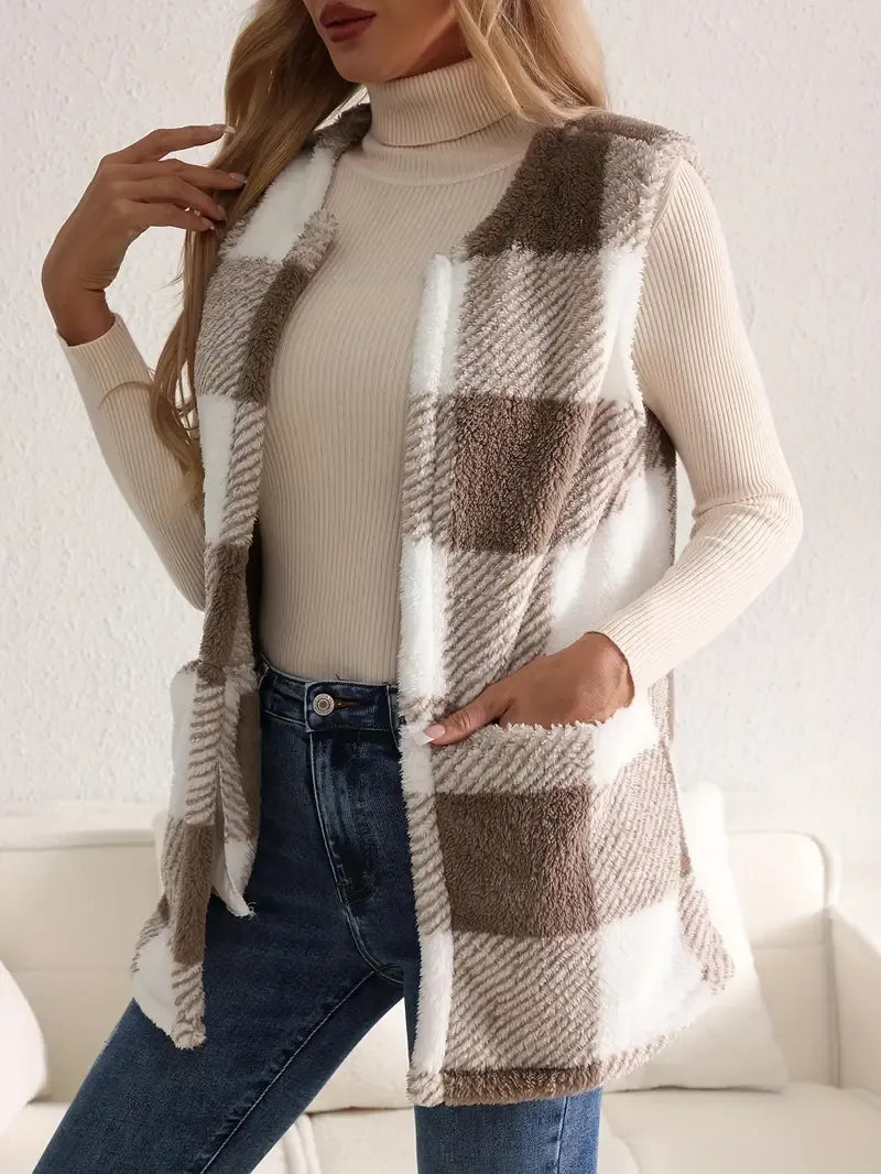 Brianna | Fluffy Sleeveless Teddy Gilet for Women