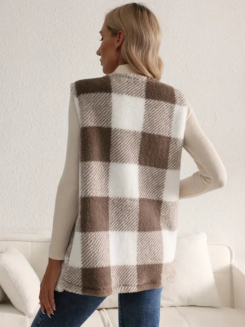 Brianna | Fluffy Sleeveless Teddy Gilet for Women