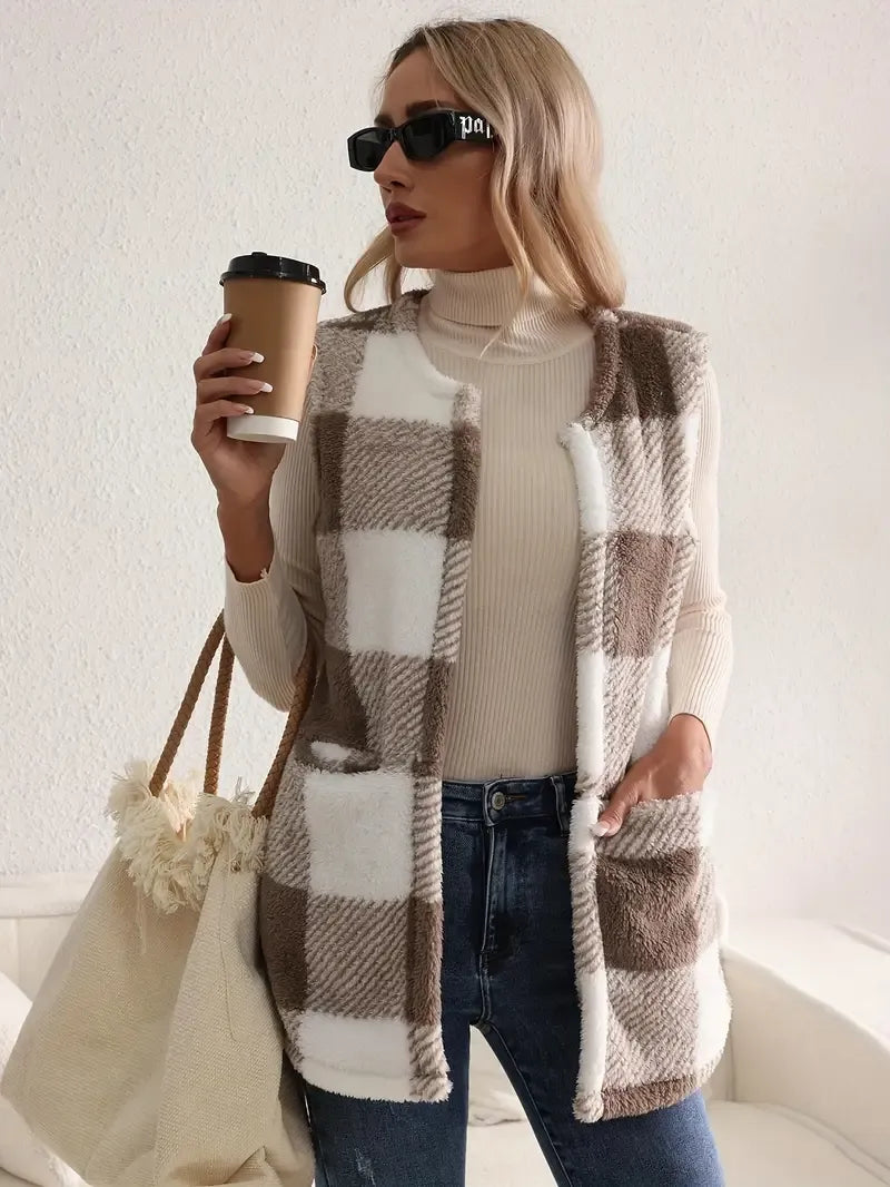 Brianna | Fluffy Sleeveless Teddy Gilet for Women