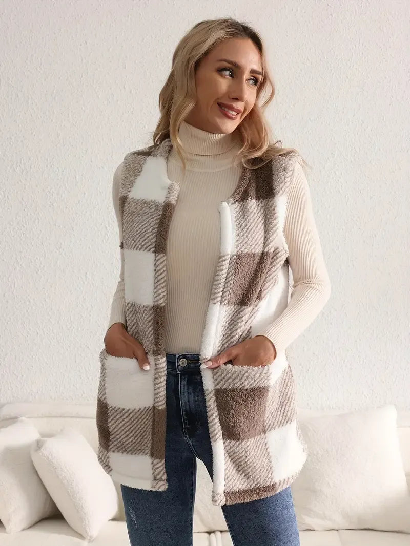 Brianna | Fluffy Sleeveless Teddy Gilet for Women