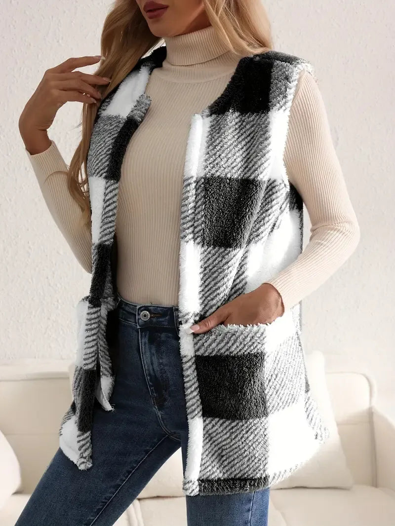 Brianna | Fluffy Sleeveless Teddy Gilet for Women