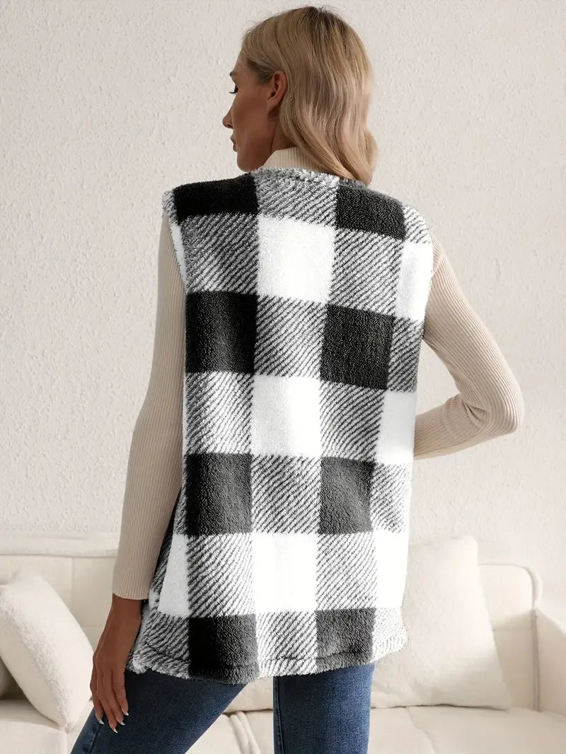 Brianna | Fluffy Sleeveless Teddy Gilet for Women