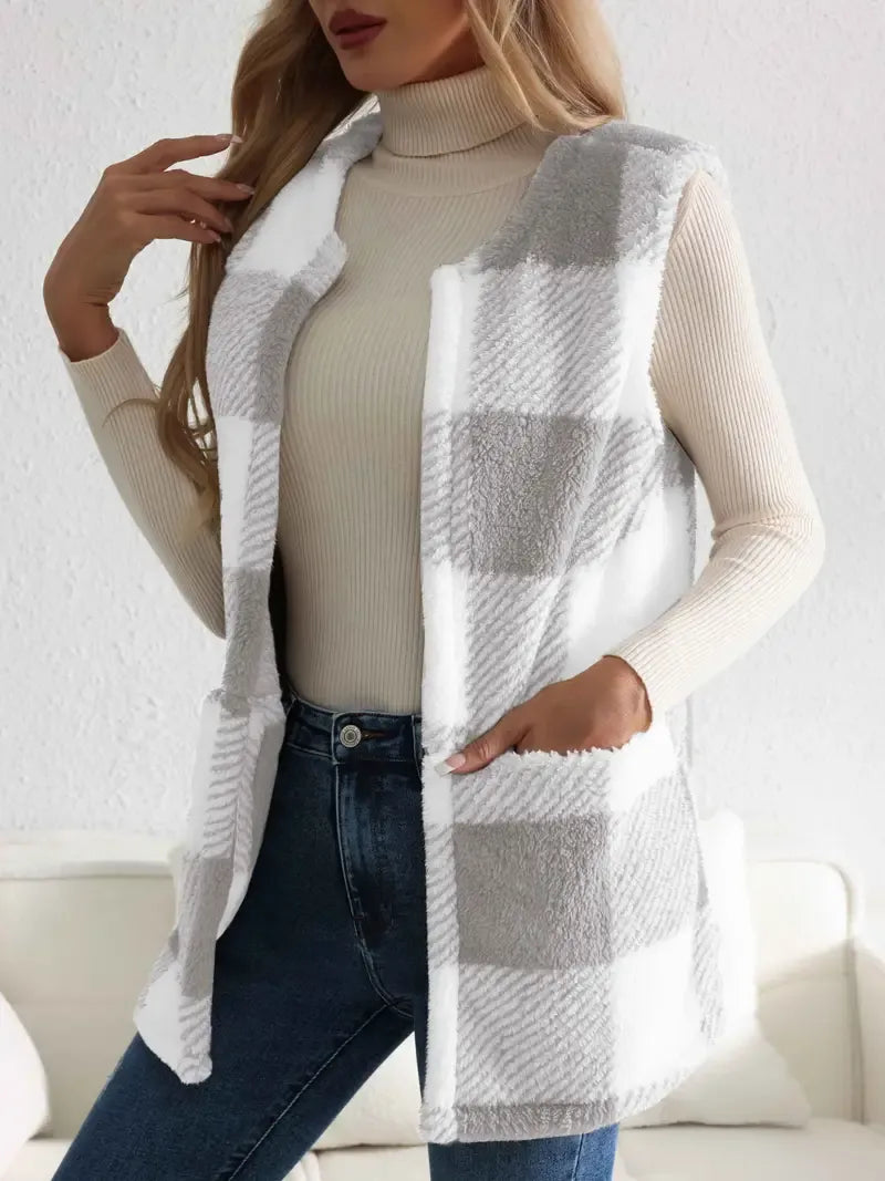 Brianna | Fluffy Sleeveless Teddy Gilet for Women
