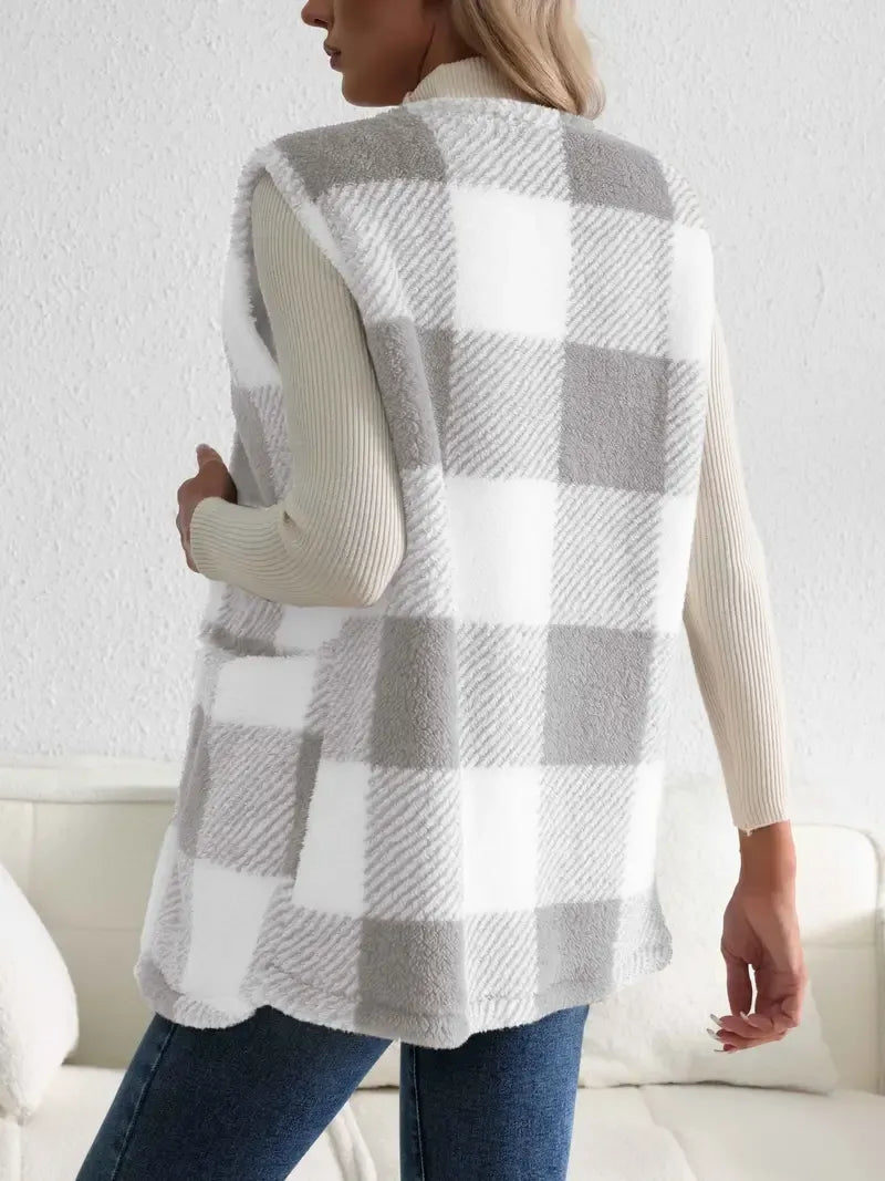 Brianna | Fluffy Sleeveless Teddy Gilet for Women