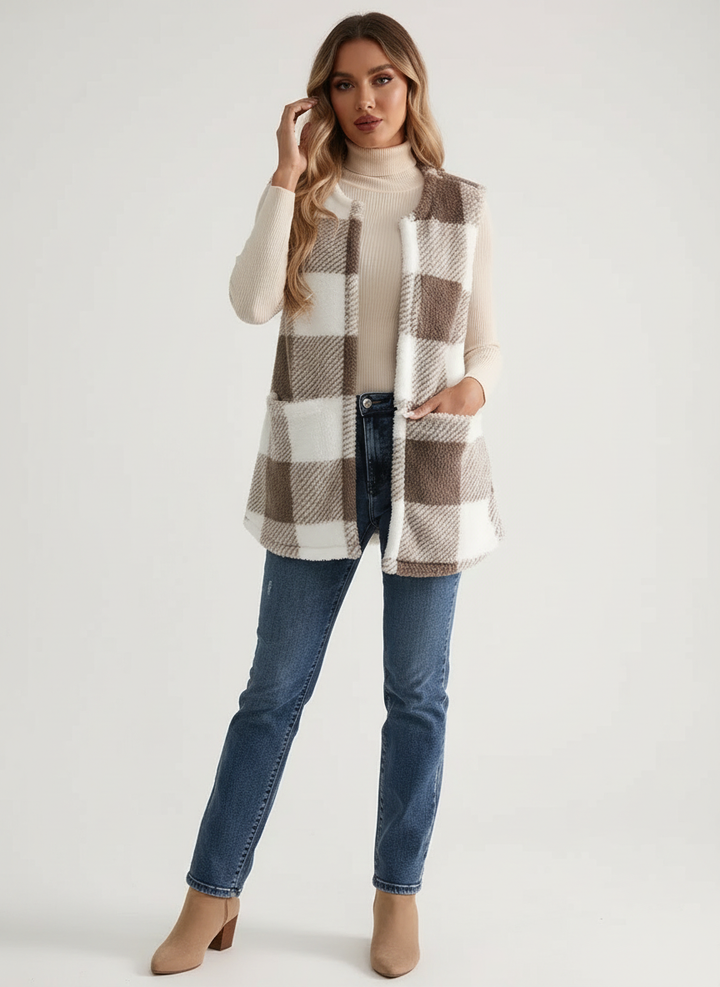 Brianna | Fluffy Sleeveless Teddy Gilet for Women