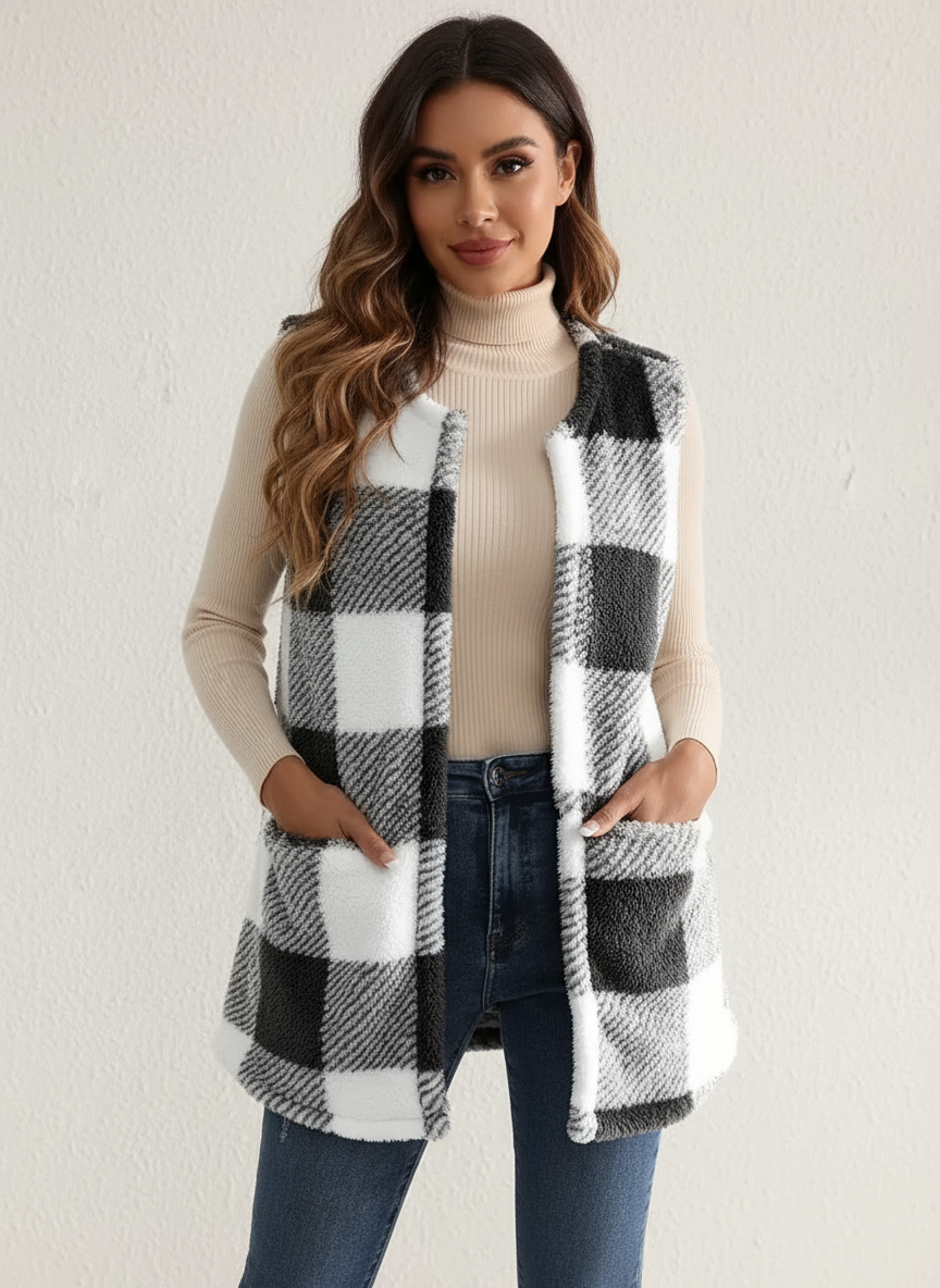 Brianna | Fluffy Sleeveless Teddy Gilet for Women