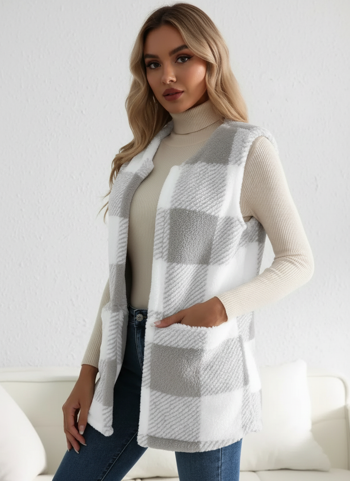 Brianna | Fluffy Sleeveless Teddy Gilet for Women