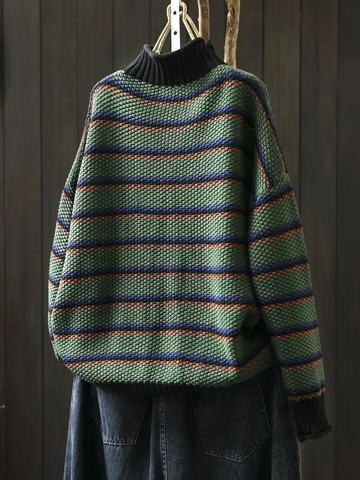 Isabelle | Striped Ribbed Sweater for Women