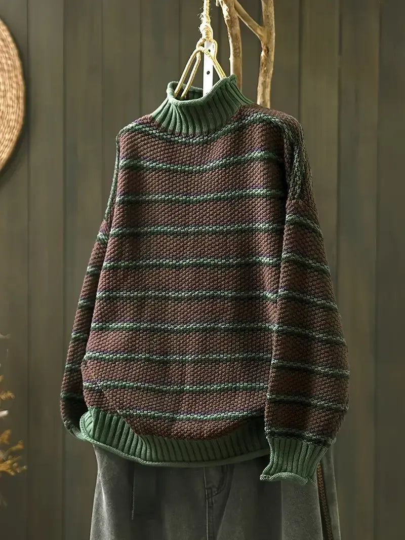 Isabelle | Striped Ribbed Sweater for Women