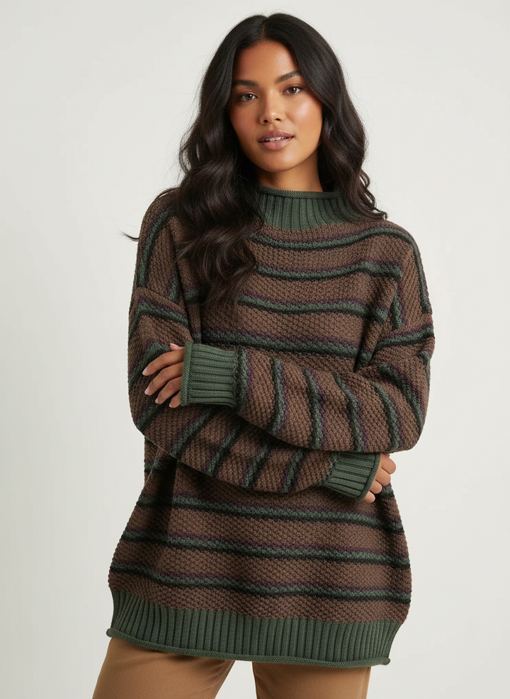 Isabelle | Striped Ribbed Sweater for Women