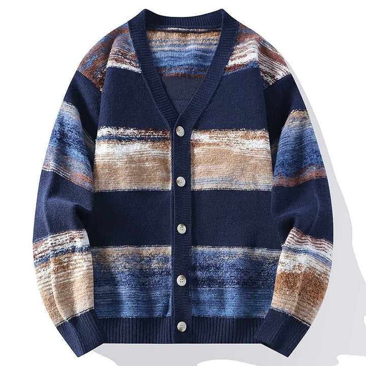 Sofia | Striped V-Neck Cardigan for Women