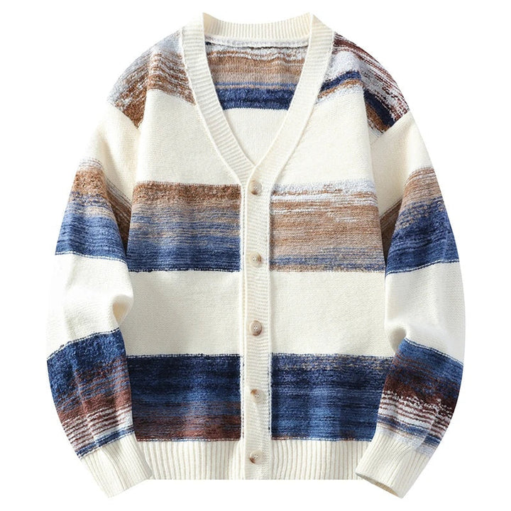Sofia | Striped V-Neck Cardigan for Women