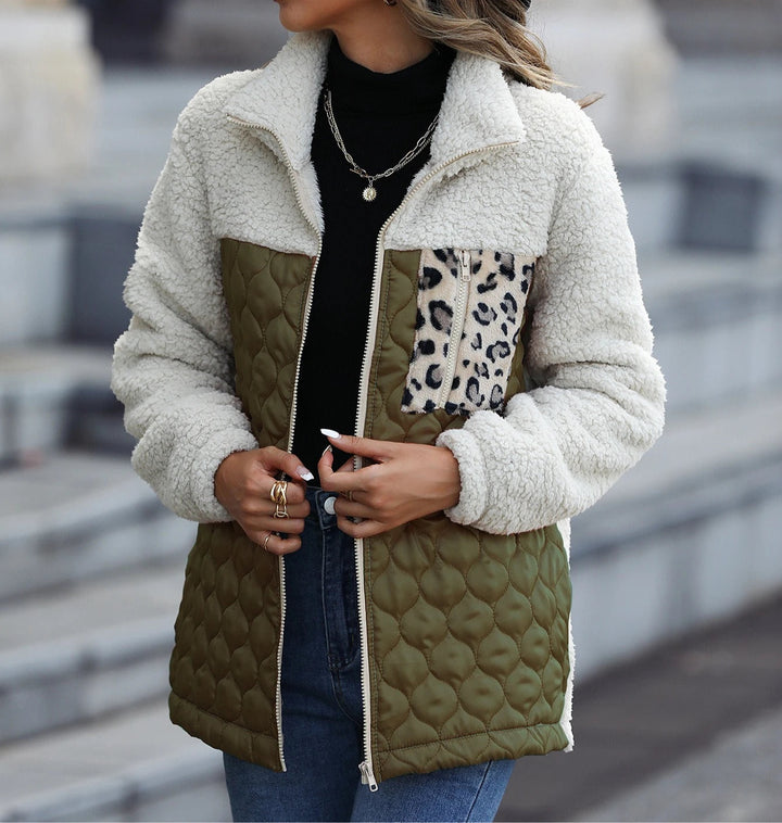 Alexis | Leopard Print Puffer Jacket for Women