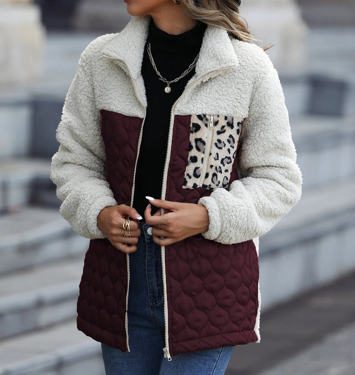 Alexis | Leopard Print Puffer Jacket for Women