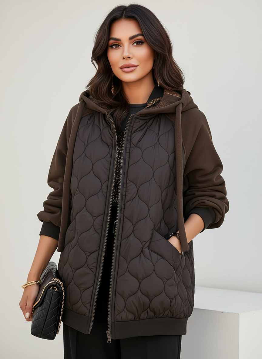 Angela | Oversized Quilted Puffer Jacket for Women