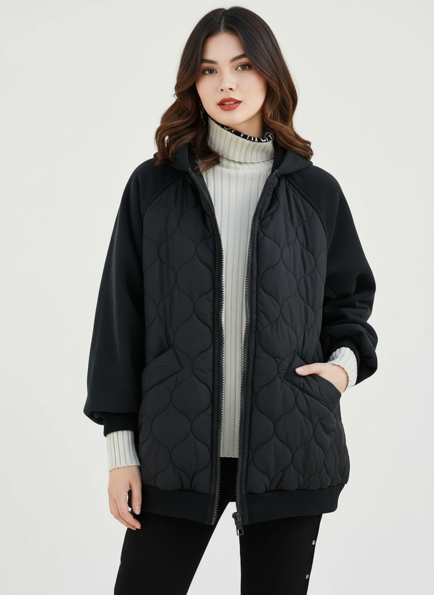 Angela | Oversized Quilted Puffer Jacket for Women