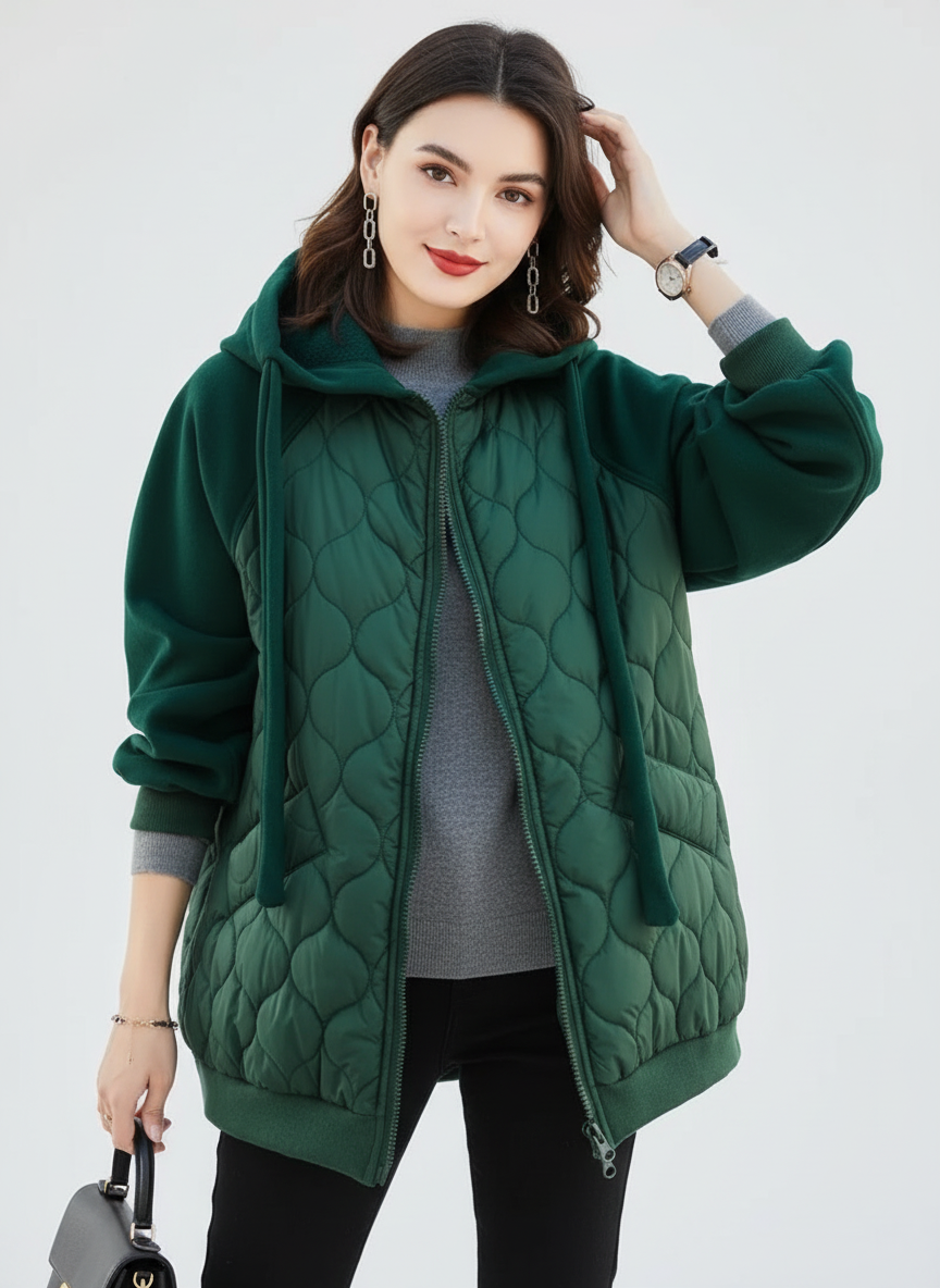 Angela | Oversized Quilted Puffer Jacket for Women