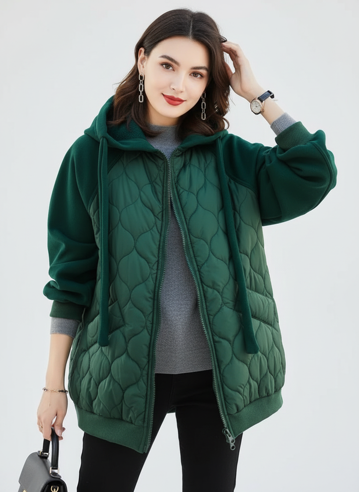 Angela | Oversized Quilted Puffer Jacket for Women