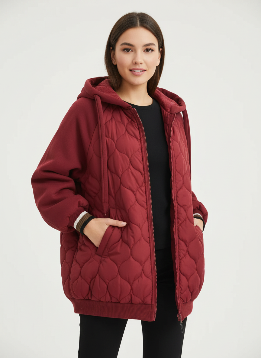 Angela | Oversized Quilted Puffer Jacket for Women