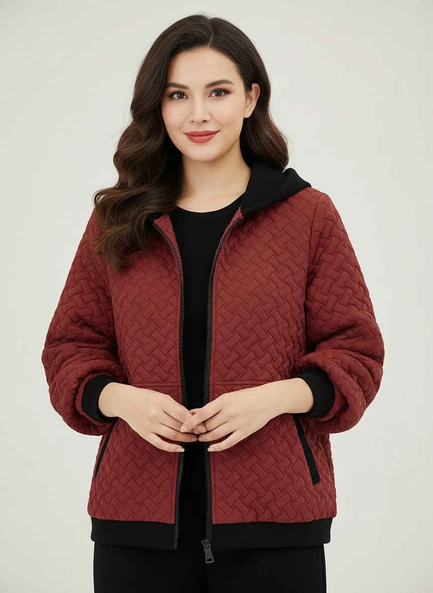 Theodora | Long Quilted Jacket for Women