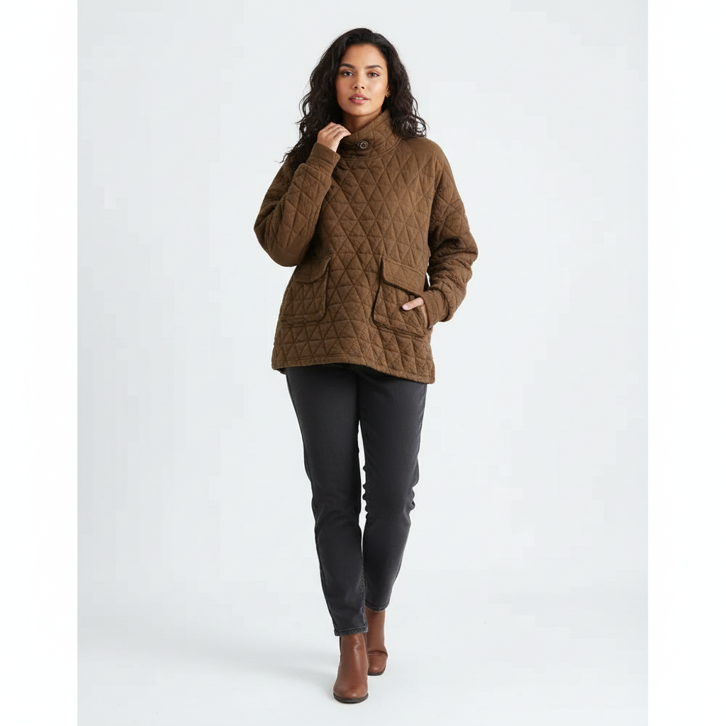 Alexis | Oversized High Neck Sweater for Women