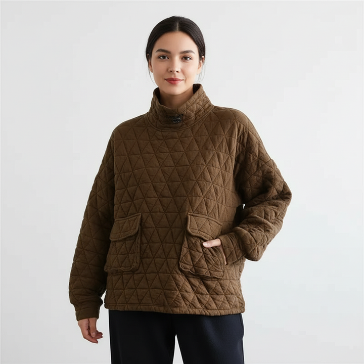 Alexis | Oversized High Neck Sweater for Women
