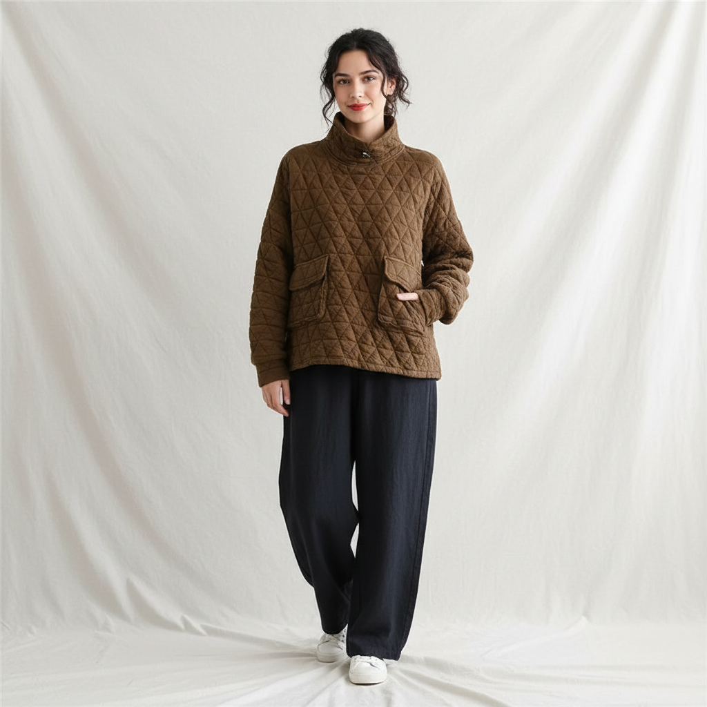 Alexis | Oversized High Neck Sweater for Women