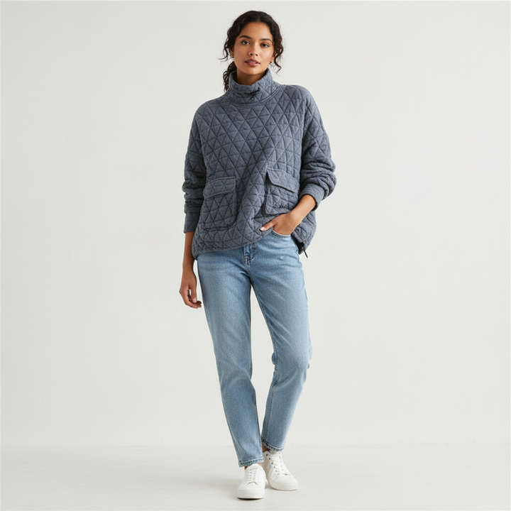Alexis | Oversized High Neck Sweater for Women