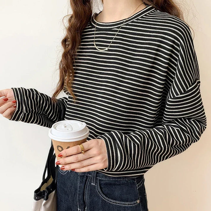 Christina | Striped Button-Up Shirt for Women