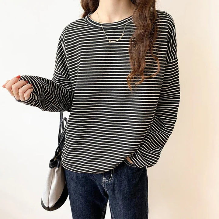 Christina | Striped Button-Up Shirt for Women